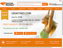 Tablet Screenshot of legacykey.com